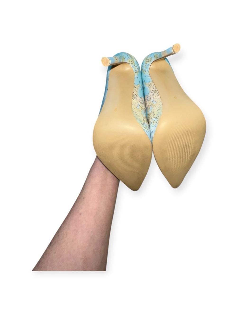 YCG Global Map Print Pointed Toe Pumps, Size 8, NWOT - Picture 13 of 13
